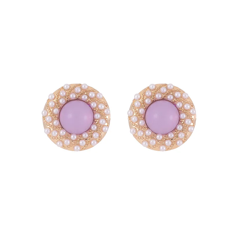 Elegant Purple Crystal Imitation Pearl Round Stud Earrings for Women Female Clip On Earring for Women Girls Elegant Jewelry
Elegant Purple Crystal Imitation Pearl Round Stud Earrings for Women Female Clip On Earring for Women Girls Elegant Jewelry