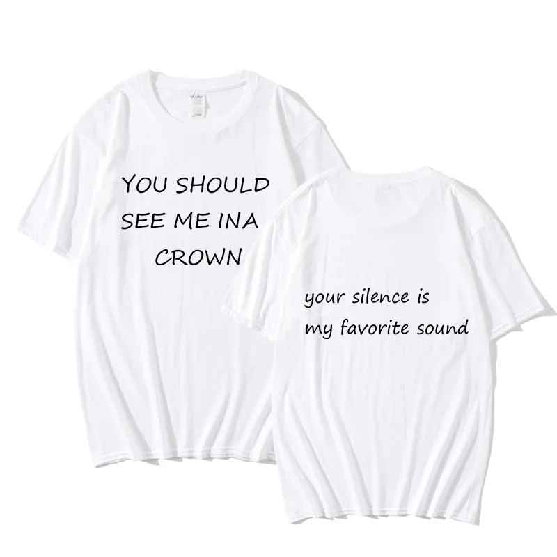 Индивидуальный принт в стиле Харадзюку с надписью You shou me ver ina coroa paper imprimir solto hip-hop camiseta masculina e feminina casual moda estudan
Индивидуальный принт в стиле Харадзюку с надписью You shou me ver ina coroa paper imprimir solto hip-hop camiseta masculina e feminina casual moda estudan