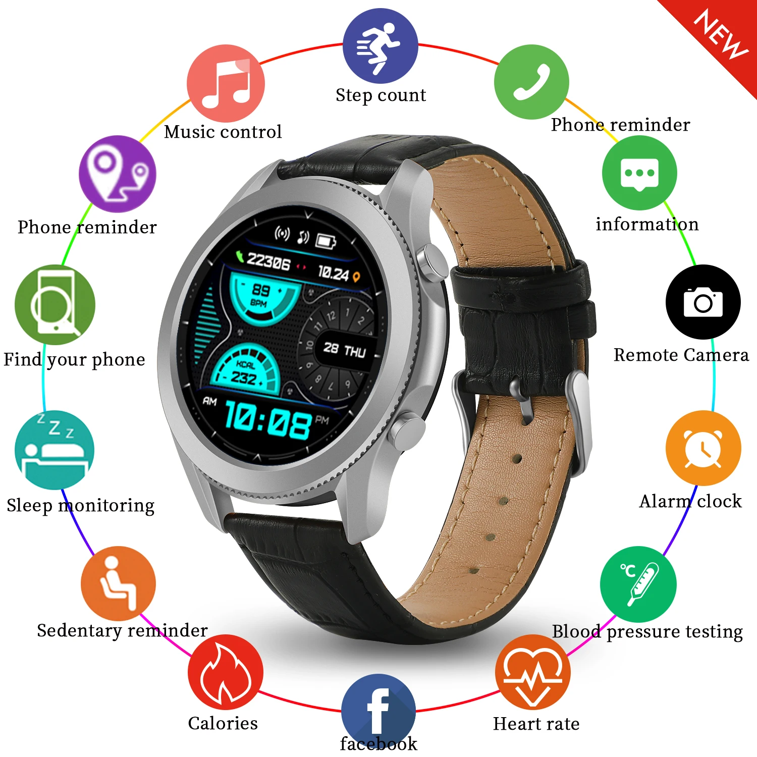 Newest Intelligent Watch Galaxy Watch3 64MB 64MB 4G 300mA 1.28Inch IOS9.0 multi-function Camera GPS WiFi
Newest Intelligent Watch Galaxy Watch3 64MB 64MB 4G 300mA 1.28Inch IOS9.0 multi-function Camera GPS WiFi