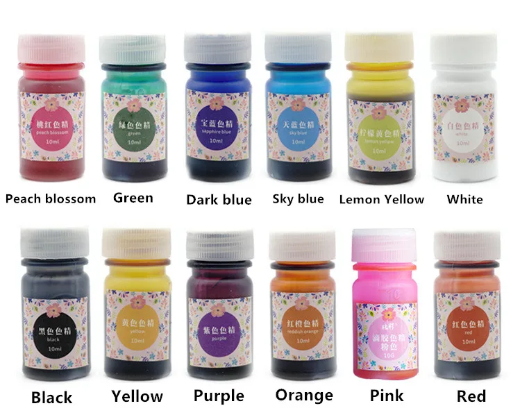 10ML Epoxy Resin Pigment DIY Coloring Dye pigment For DIY Jewelry uv resin Mold Making Handmade Sets kit
10ML Epoxy Resin Pigment DIY Coloring Dye pigment For DIY Jewelry uv resin Mold Making Handmade Sets kit
