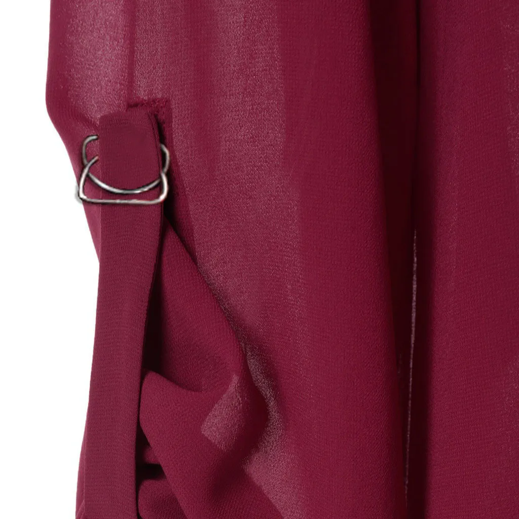 Plus Womens Tops And Blouses Tunic Top Chiffon Adjustable Sleeve Solid Blouse Big Size V-neck Korean Clothing Chemise Femme
Plus Womens Tops And Blouses Tunic Top Chiffon Adjustable Sleeve Solid Blouse Big Size V-neck Korean Clothing Chemise Femme