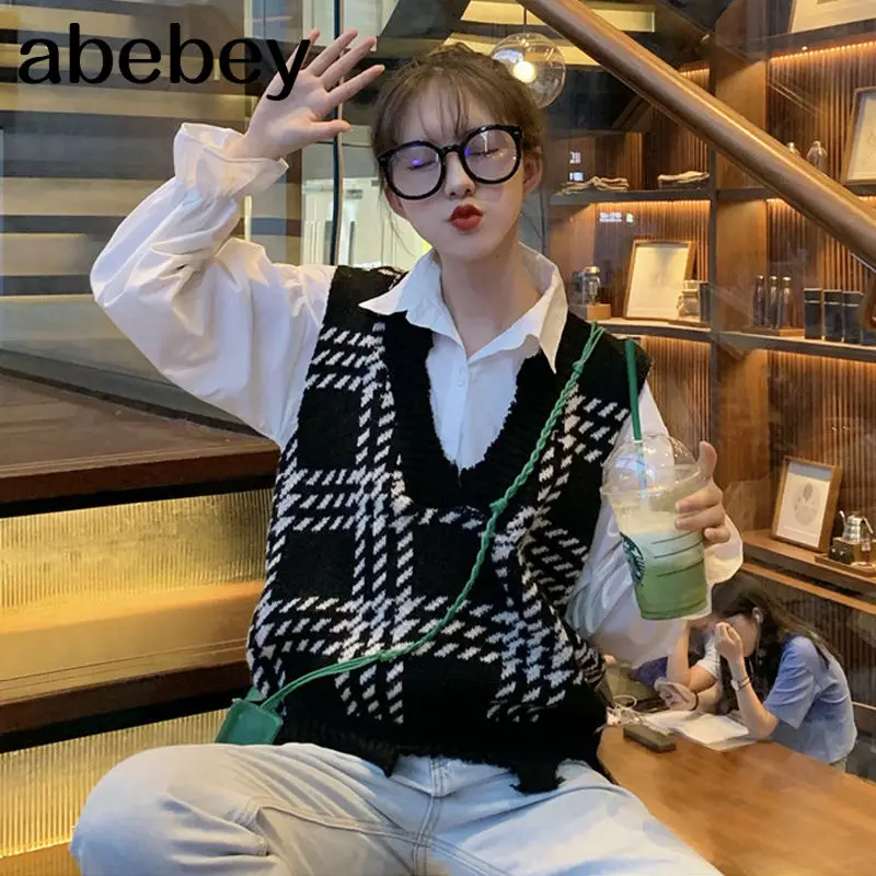 Womens Vests Trendy Knitting Daily All-match School Student Plus Size Harajuku Stylish Novelty Plaid Chic Vintage Vest Women
Womens Vests Trendy Knitting Daily All-match School Student Plus Size Harajuku Stylish Novelty Plaid Chic Vintage Vest Women
