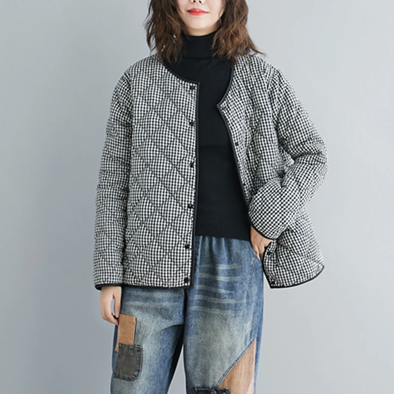 Осенне-зимняя универсальная клетчатая Двусторонняя одежда в стиле ретро легкая и модная свободная хлопковая куртка с длинным рукавом и кру...
Осенне-зимняя универсальная клетчатая Двусторонняя одежда в стиле ретро легкая и модная свободная хлопковая куртка с длинным рукавом и кру...
