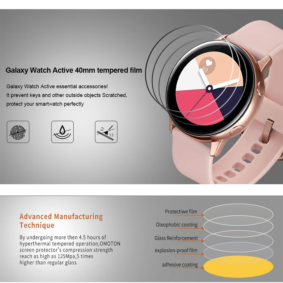 4PCS Screen Protectors For Samsung Galaxy Watch Active 2 44mm 40mm 3D Ultra-thin Full Protective Film Smart Watch Accessories
4PCS Screen Protectors For Samsung Galaxy Watch Active 2 44mm 40mm 3D Ultra-thin Full Protective Film Smart Watch Accessories