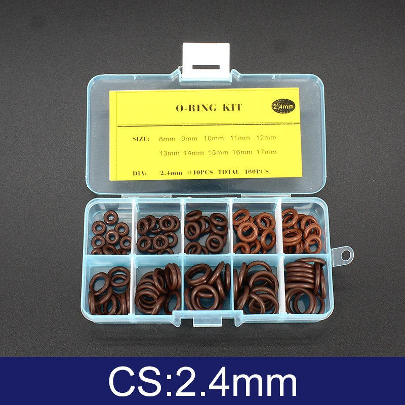 Набор уплотнительных колец FKM YONGXU Thickness 1.5 / 1.9 / 2.4 / 3.1mm
Набор уплотнительных колец FKM YONGXU Thickness 1.5 / 1.9 / 2.4 / 3.1mm