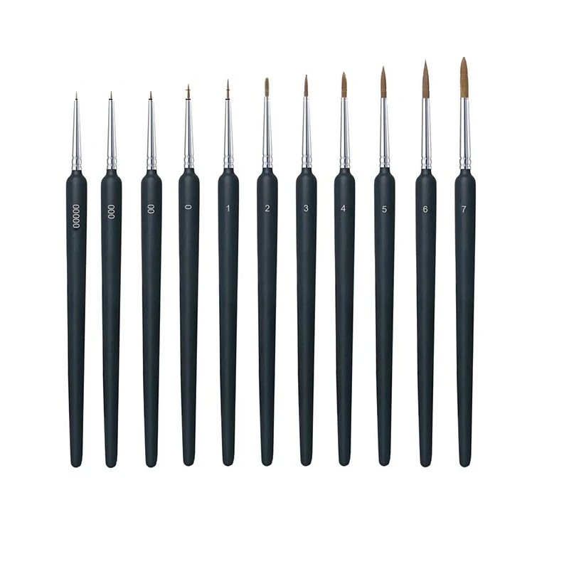 11 Pack Miniature Paint Brushes Detail Paint Brushes Set with Ergonomic Handle - Suitable for Acrylic Painting
11 Pack Miniature Paint Brushes Detail Paint Brushes Set with Ergonomic Handle - Suitable for Acrylic Painting