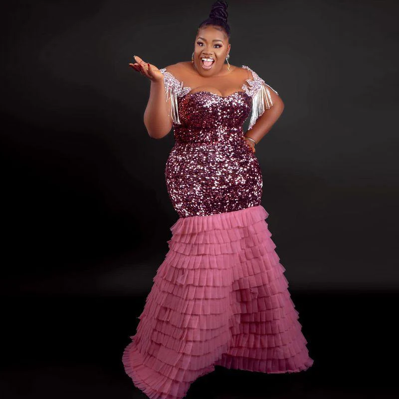 Блестящее платье-Русалка Aso Ebi для выпускного вечера, вечерние платья из фатина в несколько рядов, вечернее платье в африканском стиле для торжественных вечеринок, 2022
Блестящее платье-Русалка Aso Ebi для выпускного вечера, вечерние платья из фатина в несколько рядов, вечернее платье в африканском стиле для торжественных вечеринок, 2022