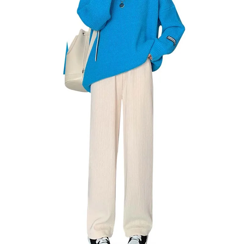 Женские повседневные Свободные мешковатые брюки до пола, осенне-зимние повседневные широкие брюки с высокой талией, женские брюки 2021
Женские повседневные Свободные мешковатые брюки до пола, осенне-зимние повседневные широкие брюки с высокой талией, женские брюки 2021