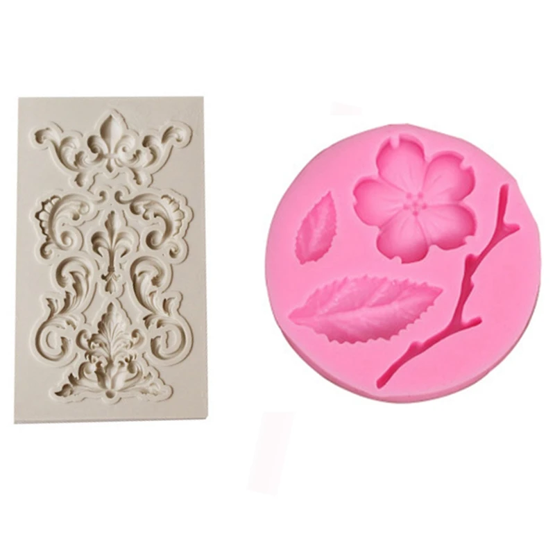 2 шт., силиконовый инструмент для украшения торта, форма для украшения ювелирных изделий, розовый и абрикосовый 
2 шт., силиконовый инструмент для украшения торта, форма для украшения ювелирных изделий, розовый и абрикосовый