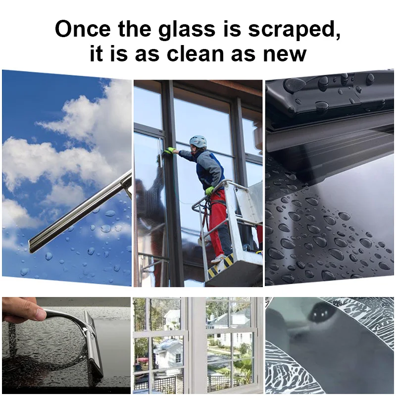 Glass Cleaner Single-Sided Glass Wiper Glass Cleaning Squeegees Stainless Steel Glass Scraper For Shower Door Glass Tile Windows
Glass Cleaner Single-Sided Glass Wiper Glass Cleaning Squeegees Stainless Steel Glass Scraper For Shower Door Glass Tile Windows