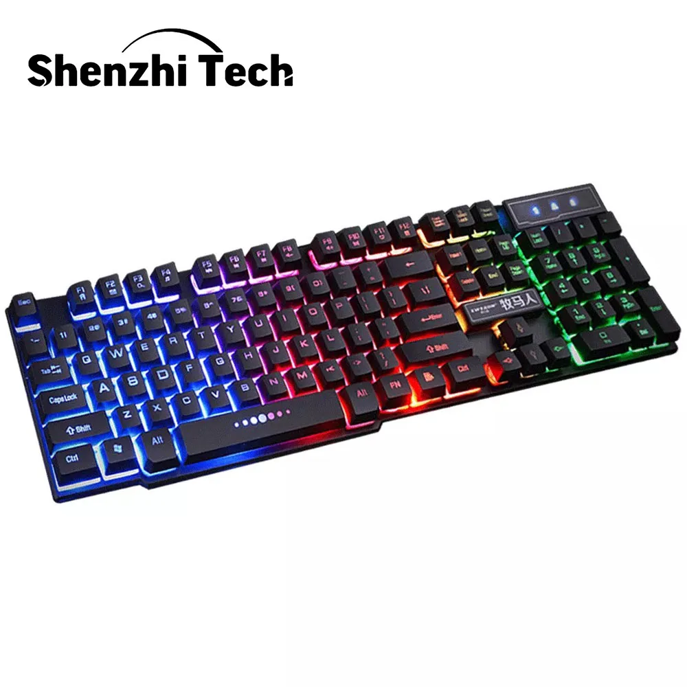 Backlit Keyboard Gaming Mechanical keyboard Feel Rainbow Backlight 104Keys Ergonomics for Gamer Office 2020 Hot Sale
Backlit Keyboard Gaming Mechanical keyboard Feel Rainbow Backlight 104Keys Ergonomics for Gamer Office 2020 Hot Sale