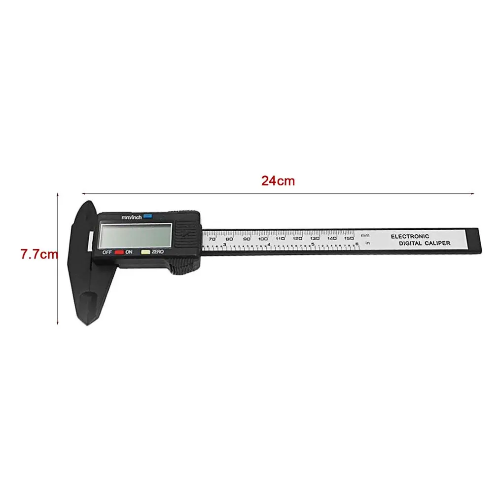 Electronic Digital Display Vernier Caliper 0-150MM Digital Measuring Instrument Internal Diameter External Diameter Plastic
Electronic Digital Display Vernier Caliper 0-150MM Digital Measuring Instrument Internal Diameter External Diameter Plastic