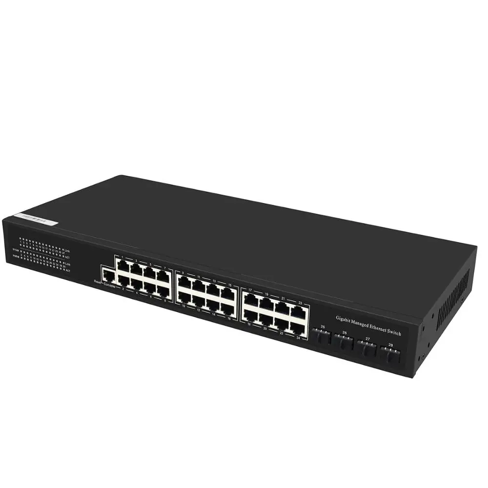 24GE+4SFP Managed Gigabit Intelligent Ethernet network Switch new arrived best price
24GE+4SFP Managed Gigabit Intelligent Ethernet network Switch new arrived best price
