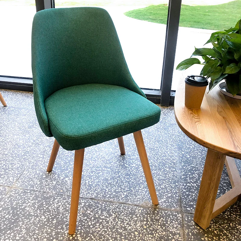 Вращающийся обеденный стул в нордическом стиле для дома съемный из массива