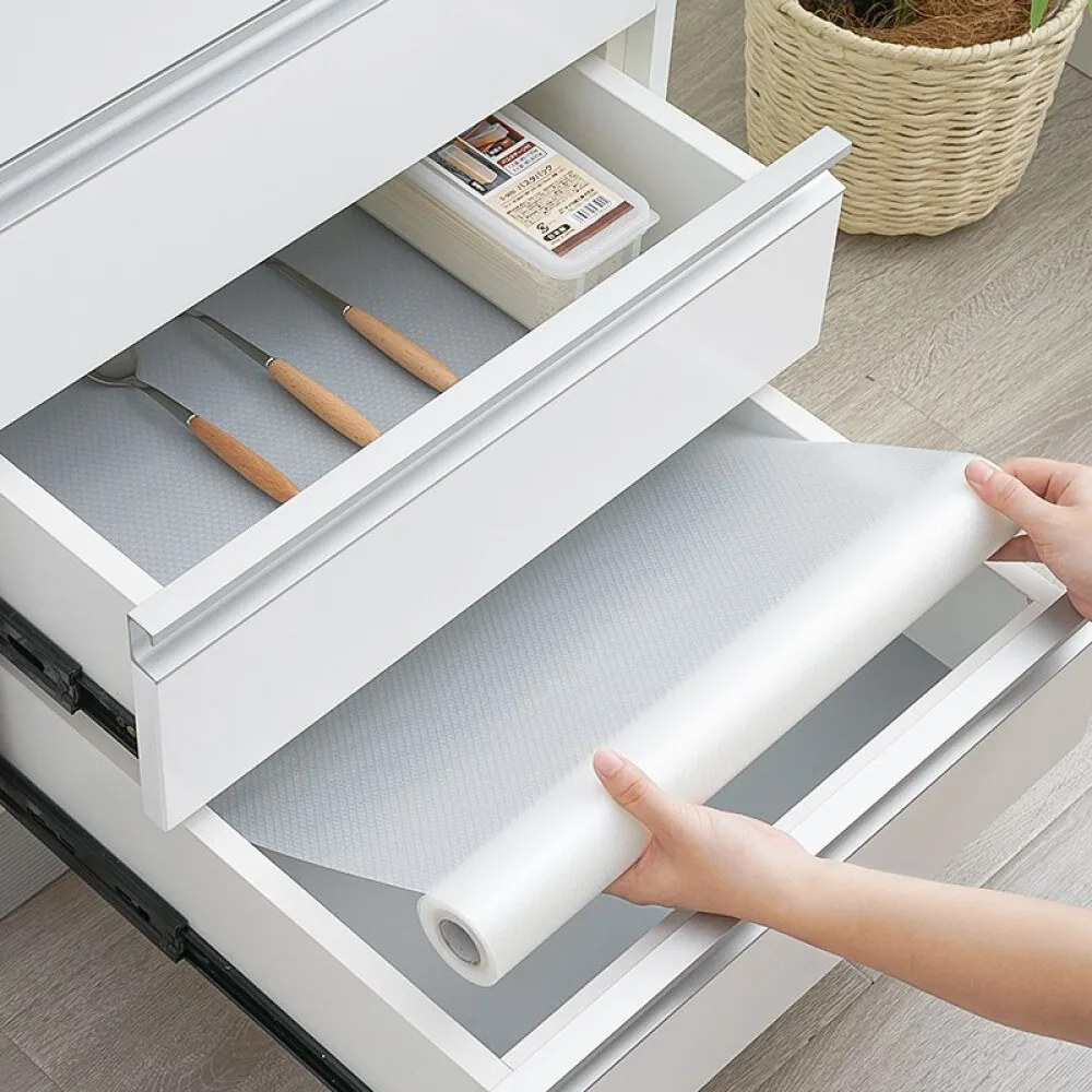 Drawer Liners, Kitchen Shelf Liner EVA Anti-Slip Non-Adhesive Waterproof Washable Cupboard Cabinet Liner Refridge Locker Mats Si
Drawer Liners, Kitchen Shelf Liner EVA Anti-Slip Non-Adhesive Waterproof Washable Cupboard Cabinet Liner Refridge Locker Mats Si