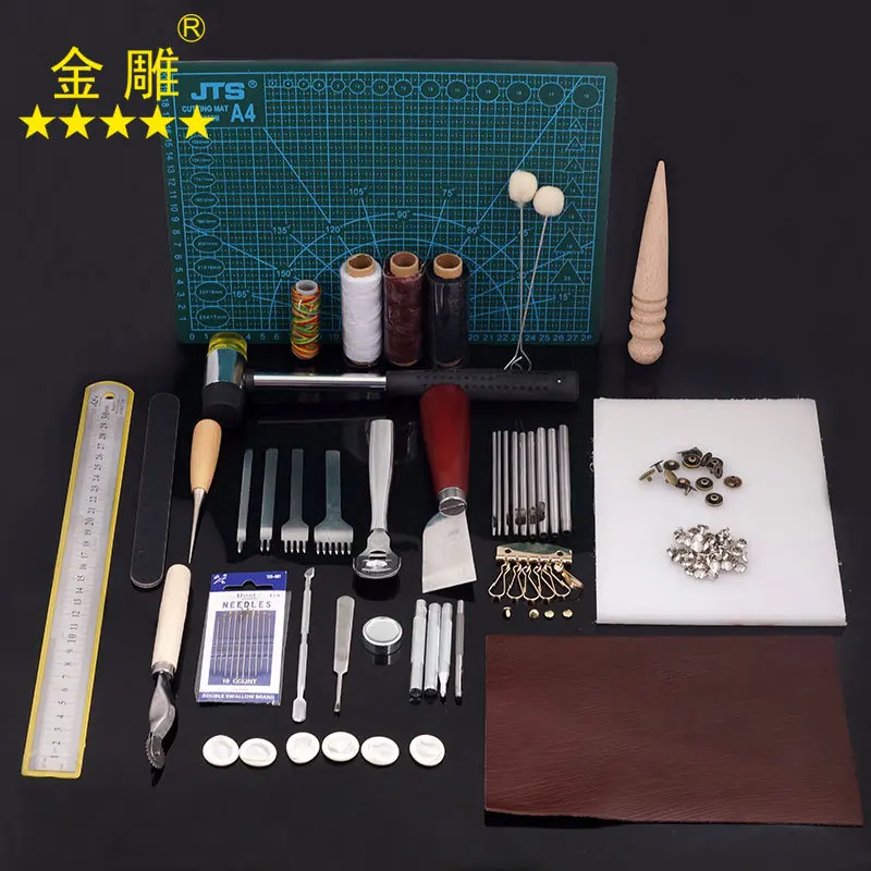 Leather tool set DIY tool entry-level hand-sewn set handmade diamond cutting leather art set 15 models
Leather tool set DIY tool entry-level hand-sewn set handmade diamond cutting leather art set 15 models
