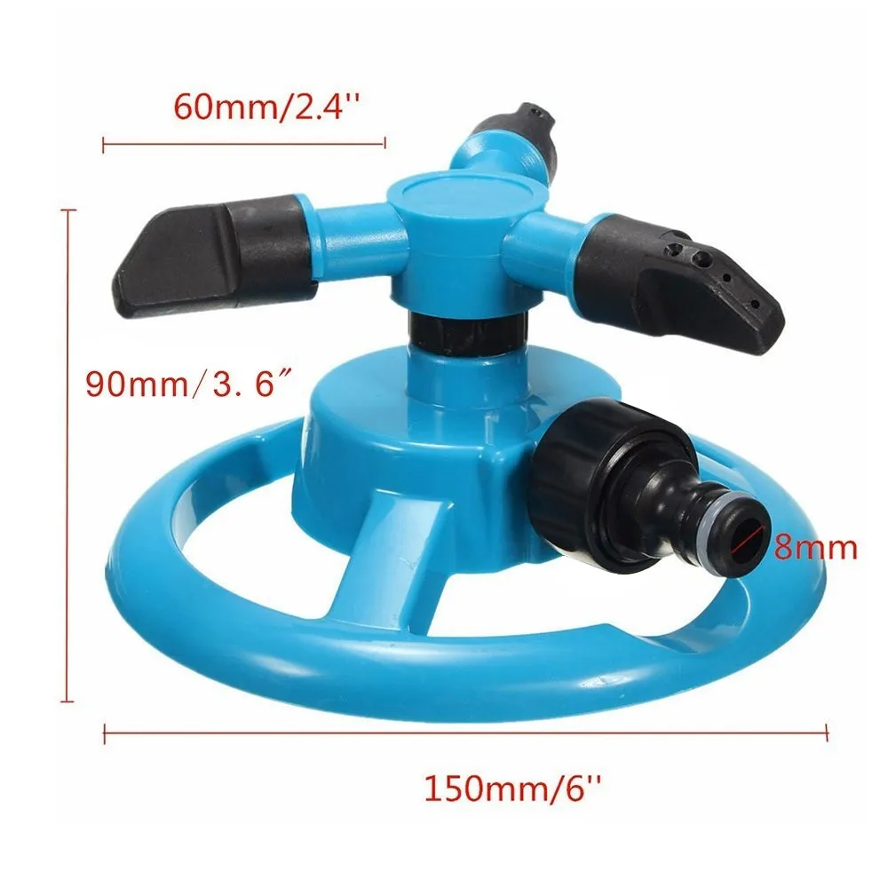 360 Degree Automatic Garden Sprinklers Watering Grass Lawn Rotary Nozzle Rotating Water Sprinkler System Garden Supplies
360 Degree Automatic Garden Sprinklers Watering Grass Lawn Rotary Nozzle Rotating Water Sprinkler System Garden Supplies