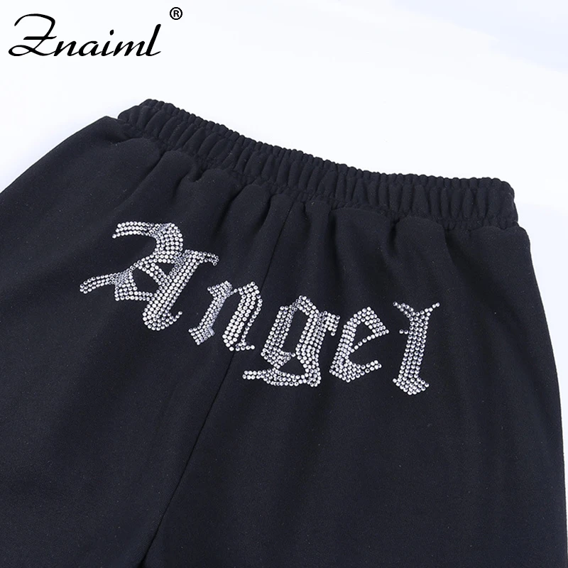 Znaiml Chic Angel Letter Rhinestone Women Sweatpants High Waist Cargo Harem Pants Jogger Streetwear Casual Sporty Trousers
Znaiml Chic Angel Letter Rhinestone Women Sweatpants High Waist Cargo Harem Pants Jogger Streetwear Casual Sporty Trousers