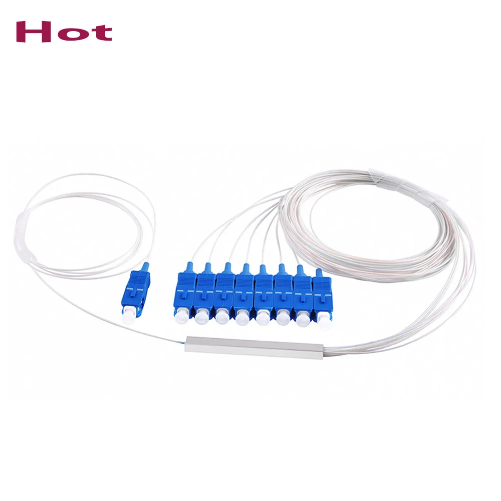 10 шт./лот 1X8 PLC SC/UPC SM 0,9 мм Высококачественный волоконно-оптический сплиттер FTTH 1 м
10 шт./лот 1X8 PLC SC/UPC SM 0,9 мм Высококачественный волоконно-оптический сплиттер FTTH 1 м