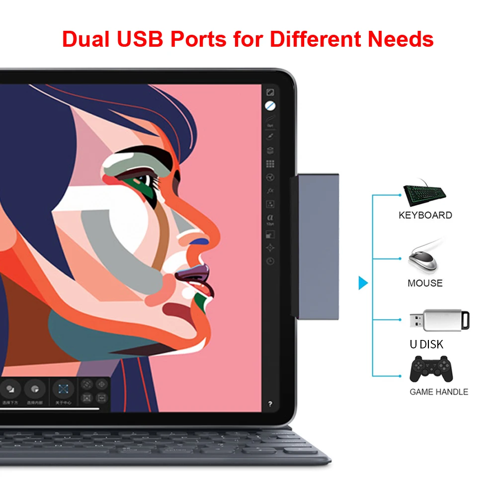 6 in1 USB-C HUB Type-C to USB 3.0 SD/Micro SD 3.5mm Jack Type-C HD Laptop PC Adapter Converter Suitable for iPad Pro2018/2020
6 in1 USB-C HUB Type-C to USB 3.0 SD/Micro SD 3.5mm Jack Type-C HD Laptop PC Adapter Converter Suitable for iPad Pro2018/2020