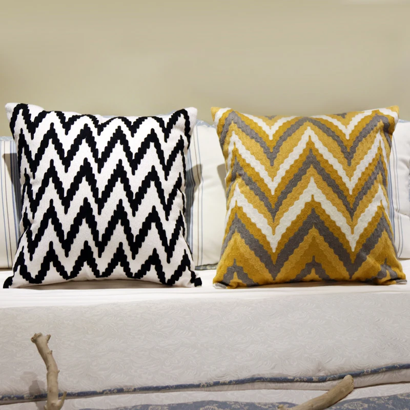 Наволочка для дивана в американском стиле с геометрическим узором и вышивкой
Наволочка для дивана в американском стиле с геометрическим узором и вышивкой