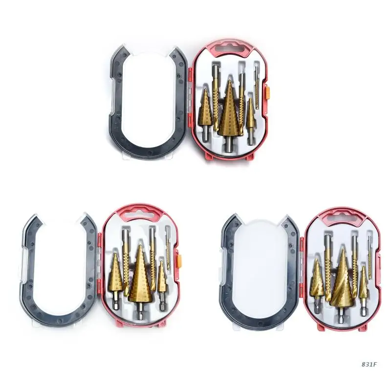 6pcs Step Drill Bits Saw Drills Bit Set for Cutting Soft Thin Metal Boards Wood Hole Drilling Tools High Hardness
6pcs Step Drill Bits Saw Drills Bit Set for Cutting Soft Thin Metal Boards Wood Hole Drilling Tools High Hardness