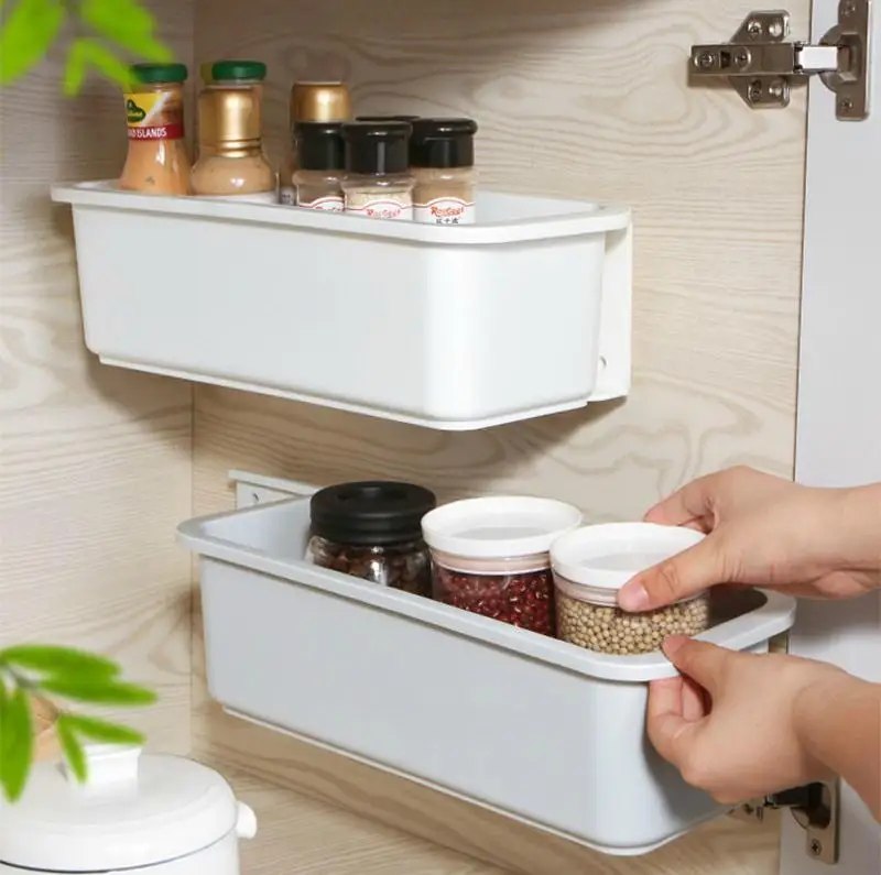 Kitchen Drawer Storage Box Cabinet Bathroom Seamless Nail-free Wall-mounted Pull-out Rack Basket
Kitchen Drawer Storage Box Cabinet Bathroom Seamless Nail-free Wall-mounted Pull-out Rack Basket