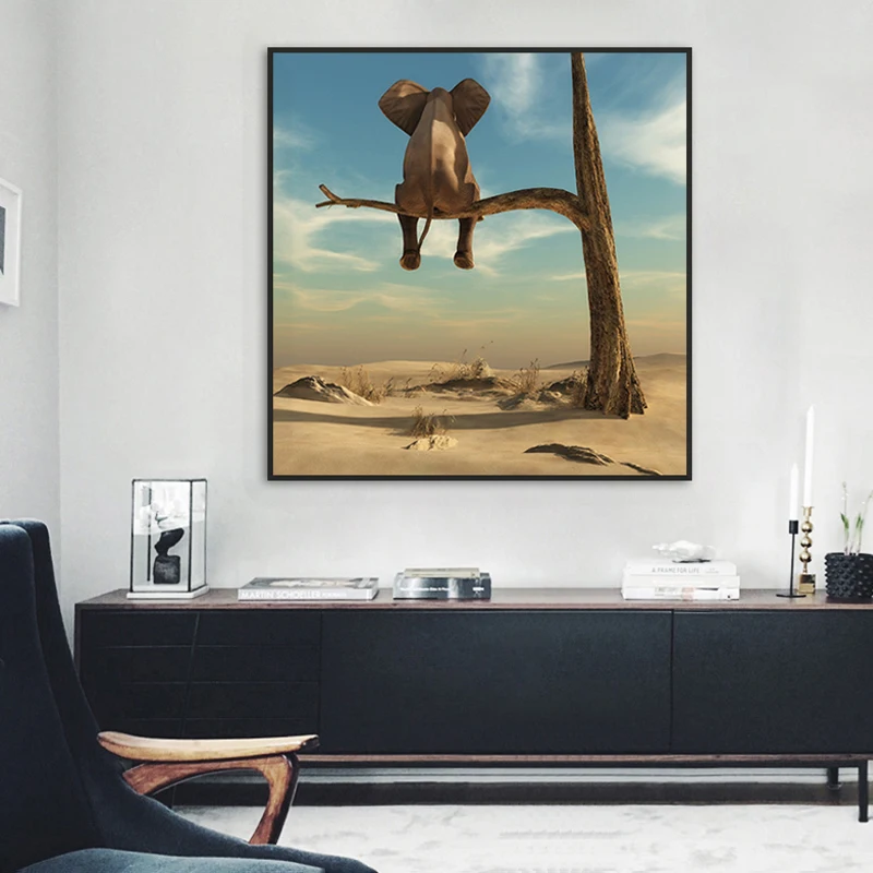 Little Elephant On Tree Abstract Canvas Painting Funny Animal Pictures Posters and Prints Wall Art Cuadros Kids Room Decor Mural
Little Elephant On Tree Abstract Canvas Painting Funny Animal Pictures Posters and Prints Wall Art Cuadros Kids Room Decor Mural