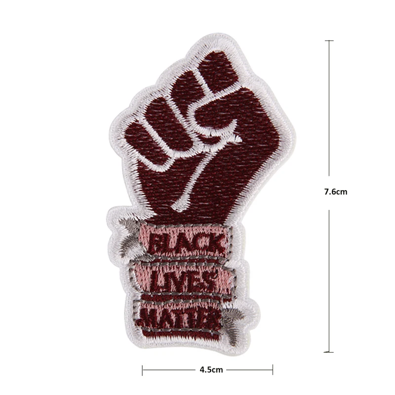 BLM Black Lives Matter Patches for T-shirt Sewing or Iron on Stripes Clothing Badge BLM Racial Equality Apparel Accessories
BLM Black Lives Matter Patches for T-shirt Sewing or Iron on Stripes Clothing Badge BLM Racial Equality Apparel Accessories