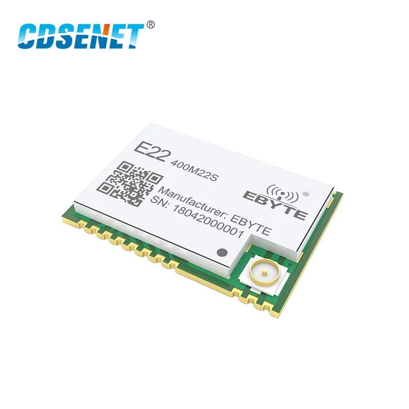 SX1268 LoRa Wireless Module Long Range Transceiver 433MHz SMD Transmitter Receiver for Smart Home Agriculture TCXO E22-400M22S
SX1268 LoRa Wireless Module Long Range Transceiver 433MHz SMD Transmitter Receiver for Smart Home Agriculture TCXO E22-400M22S