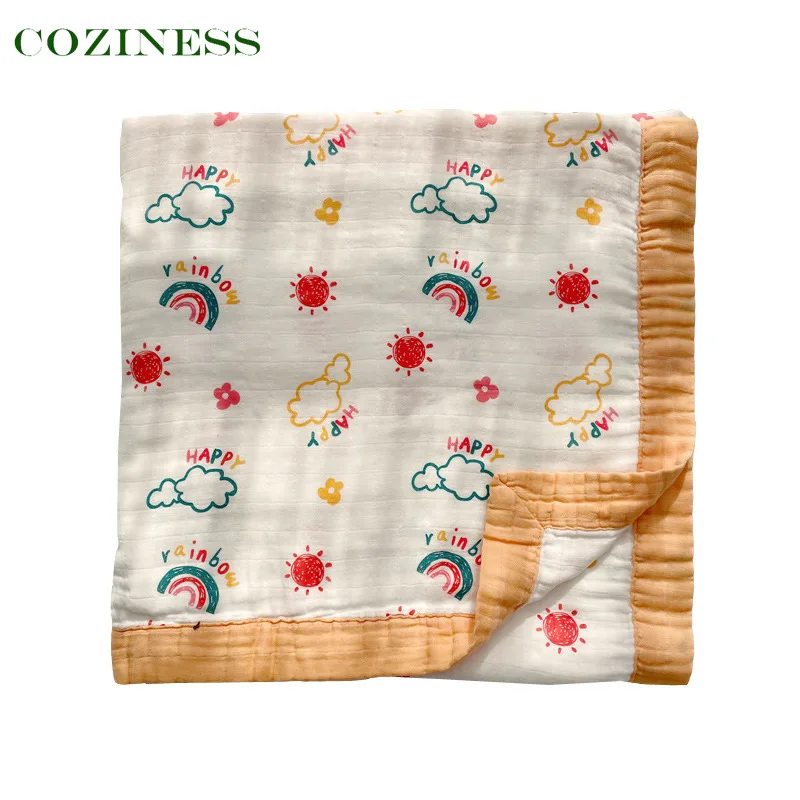 COZINESS Cotton Gauze Spring Autumn Baby Blanket Skin Friendly Breathable Soft Comfortable Bath Towel Unisex Child Sleep Quilt
COZINESS Cotton Gauze Spring Autumn Baby Blanket Skin Friendly Breathable Soft Comfortable Bath Towel Unisex Child Sleep Quilt