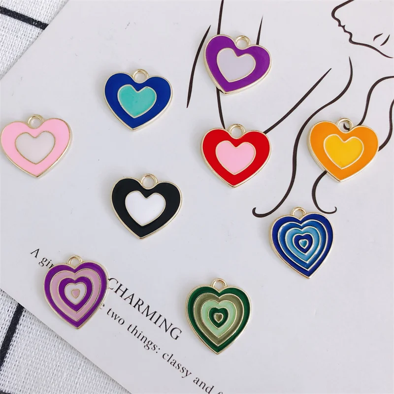 50PC DIY Jewelry Wholesale Accessories Simple Personality Alloy Drip Oil Multicolor Peach Heart Small Pendant Necklace Material
50PC DIY Jewelry Wholesale Accessories Simple Personality Alloy Drip Oil Multicolor Peach Heart Small Pendant Necklace Material
