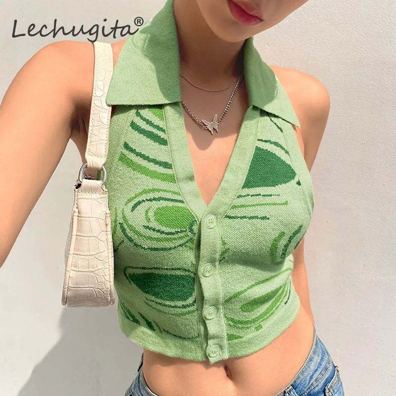 Blue Crop Top Women Halter Sexy Y2K Tank Tops Backless Summer Knitted Vest for Women Casual Tank Tops Slim Top Mujer Verano 2021
Blue Crop Top Women Halter Sexy Y2K Tank Tops Backless Summer Knitted Vest for Women Casual Tank Tops Slim Top Mujer Verano 2021