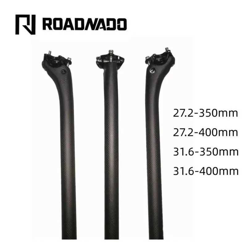 ROADNADO Full Carbon Fiber Bicycle Seatpost Ultralight Matte 27.2/31.6-350/400mm Adjustable Offset Seatpost MTB Bike Seat Tube
ROADNADO Full Carbon Fiber Bicycle Seatpost Ultralight Matte 27.2/31.6-350/400mm Adjustable Offset Seatpost MTB Bike Seat Tube