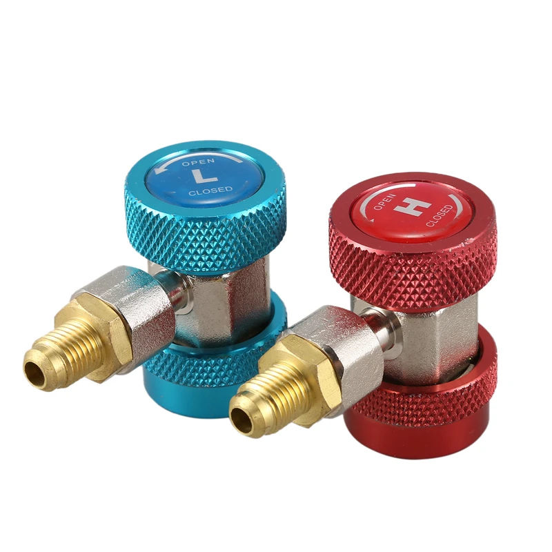 One Pair R134A High Low Quick Coupler Connector Adapters Type AC Manifold Gauge Auto Set for A/C Manifold Gauge Brass Adapter
One Pair R134A High Low Quick Coupler Connector Adapters Type AC Manifold Gauge Auto Set for A/C Manifold Gauge Brass Adapter