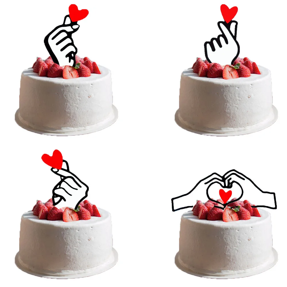 10PCS/Pack Creative Gesture Heart Cake Topper Birthday Party Decoration Cupcake Toppers Wedding Valentine's Day Decor Supplies
10PCS/Pack Creative Gesture Heart Cake Topper Birthday Party Decoration Cupcake Toppers Wedding Valentine's Day Decor Supplies