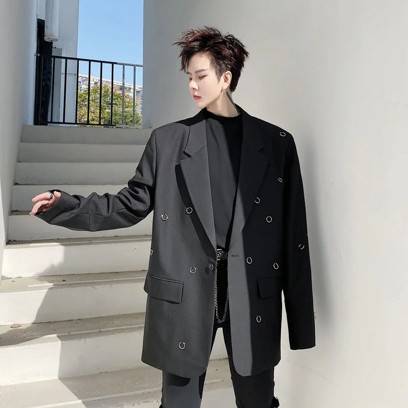 Men's Wear Tide Koean Casual Suit Coat Ring Blazers For Male 2021 Autumn New Loose Simple Long Sleeve Big Size Blazers For Male
Men's Wear Tide Koean Casual Suit Coat Ring Blazers For Male 2021 Autumn New Loose Simple Long Sleeve Big Size Blazers For Male