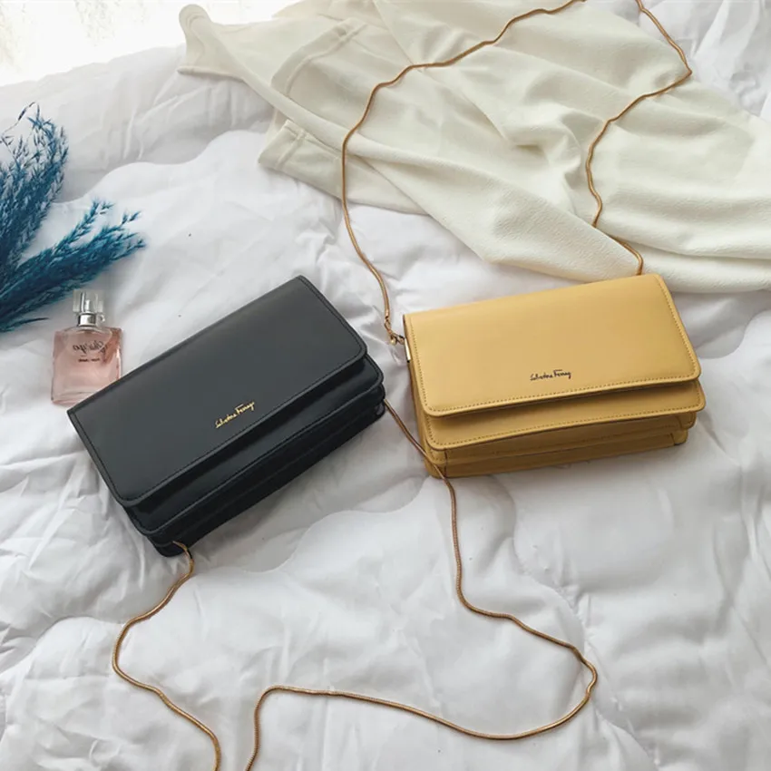 July&Sherly Women Bags, 2021 New PU Leather Classic All-Match Thin Chain Double Layer Single Shoulder Bag Crossbody Flap Bag
July&Sherly Women Bags, 2021 New PU Leather Classic All-Match Thin Chain Double Layer Single Shoulder Bag Crossbody Flap Bag