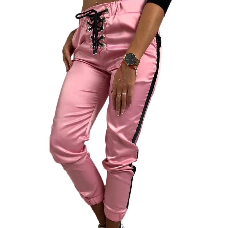 2019 New Fashion Patchwork Skinny Long Pants Casual Bow Bandage Lace-up High waist Slim Fitness Pencil trousers Femme Clothes
2019 New Fashion Patchwork Skinny Long Pants Casual Bow Bandage Lace-up High waist Slim Fitness Pencil trousers Femme Clothes