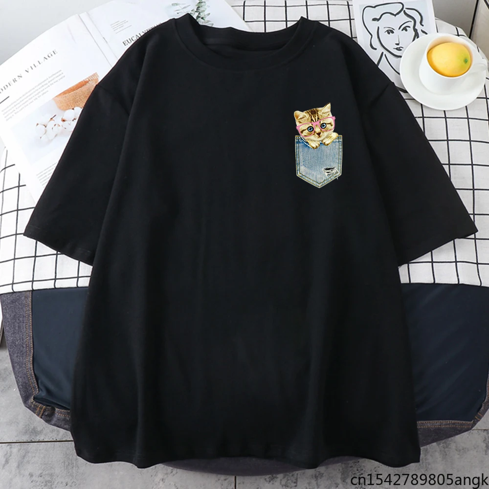 Cartoon Pocket Cat Print T Shirt Women Oversized Loose Casual Hip Hop Streetwear Female Harajuku Anime Cartoon
Cartoon Pocket Cat Print T Shirt Women Oversized Loose Casual Hip Hop Streetwear Female Harajuku Anime Cartoon