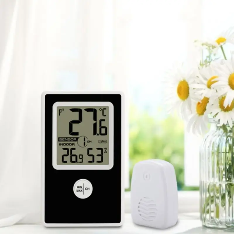 

Newest TS-WS-43 Indoor/Outdoor Wireless Weather Station 8 Channels Digital Thermometer Hygrometer 433 MHz Monitor Tester