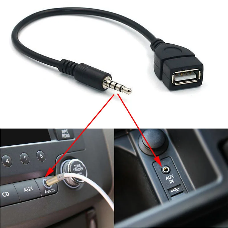 Переходник со штекера 3 5 мм на разъем AUX и USB для Chevrolet Cruze Lacetti Niva Aveo T250 Cobalt Captiva Trax