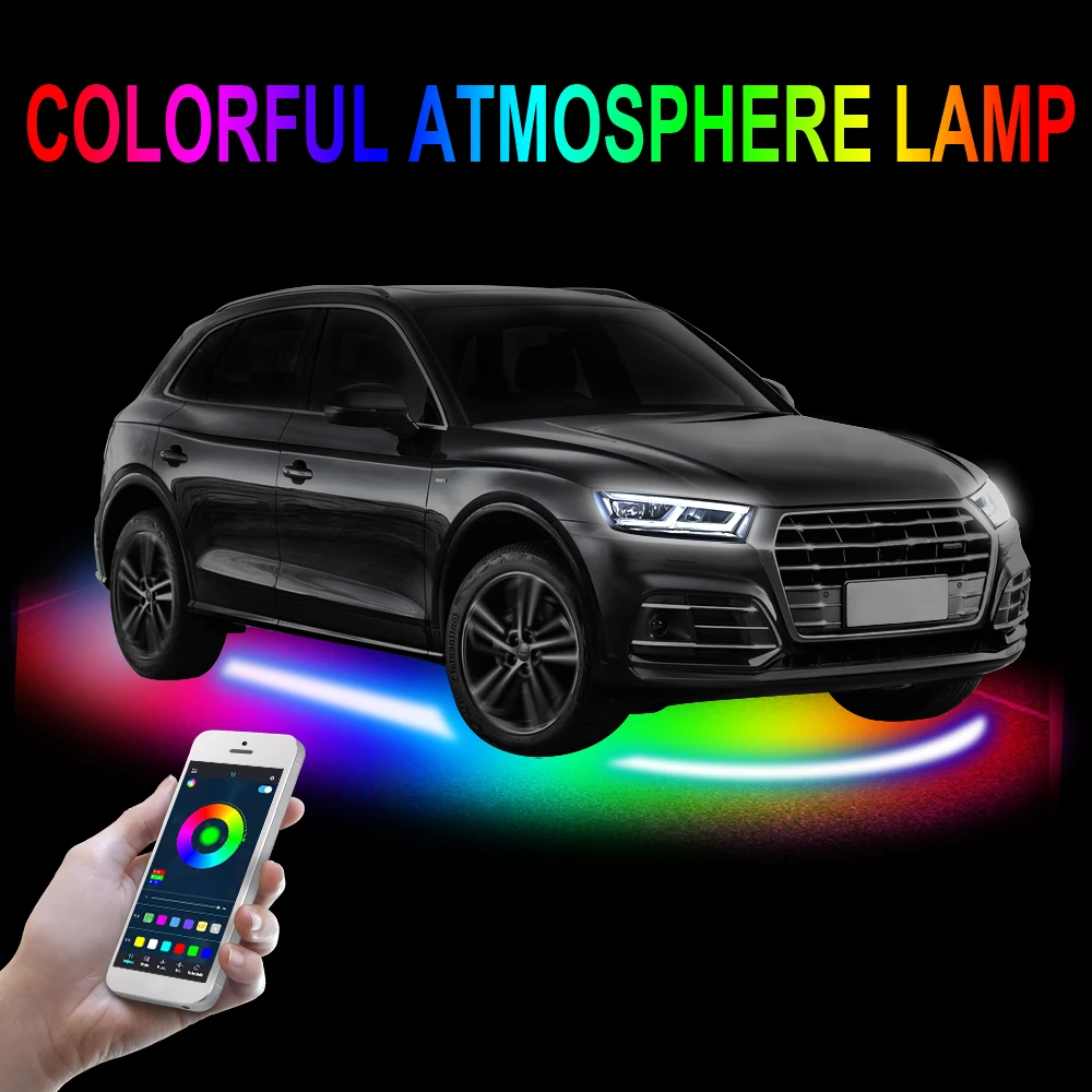 Car-styling Universal RGB Multicolor LED Strip APP Control Car Chassis Neon Atmosphere Light Car UnderglowLED Light Waterproof
Car-styling Universal RGB Multicolor LED Strip APP Control Car Chassis Neon Atmosphere Light Car UnderglowLED Light Waterproof