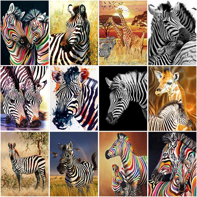 DIY 5D Diamond Painting Zebra Animal Mosaic Picture of Rhinestondes Full Round Diamond Embroidery Cross Stitch Kits Home Decor
DIY 5D Diamond Painting Zebra Animal Mosaic Picture of Rhinestondes Full Round Diamond Embroidery Cross Stitch Kits Home Decor