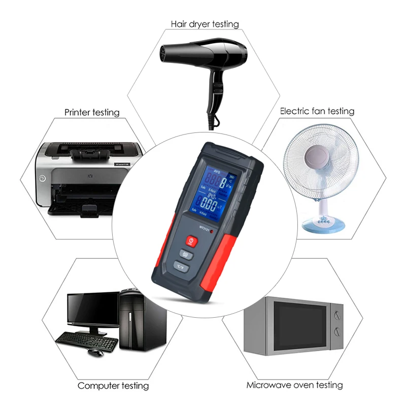 Digital Electromagnetic Radiation Tester LCD Radiation Dosimeter Electric Magnetic Field EMF Detector Survey Indicator
Digital Electromagnetic Radiation Tester LCD Radiation Dosimeter Electric Magnetic Field EMF Detector Survey Indicator