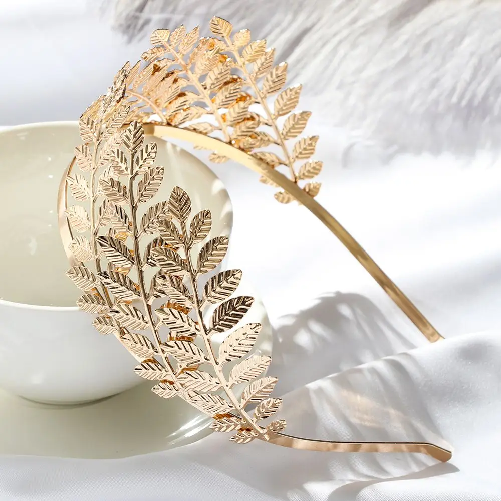 Golden Hair Jewelry Headwear Tiara Wedding Hair Crown Hair Hoop Leaves Hair Bands Bride Headbands
Golden Hair Jewelry Headwear Tiara Wedding Hair Crown Hair Hoop Leaves Hair Bands Bride Headbands