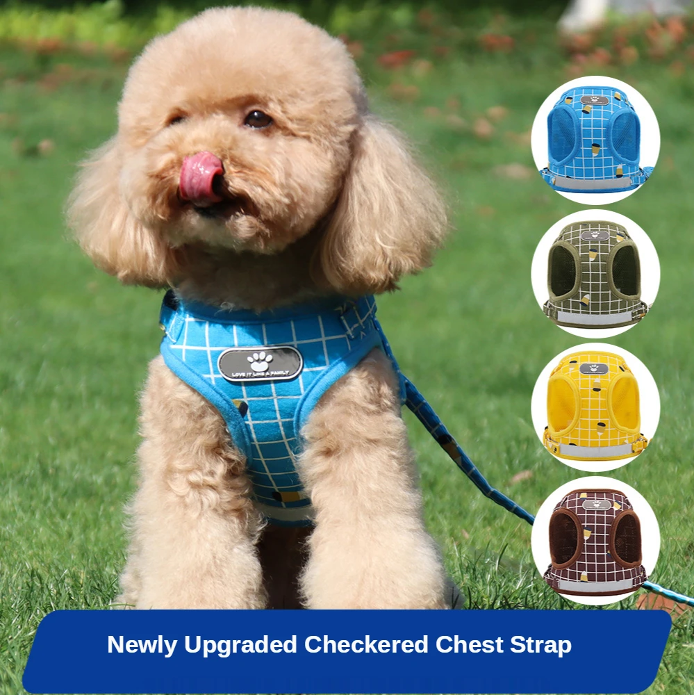 New Pet Chest Harness Teddy Bichon Reflective and Breathable Cat Harness Vest Type Dog Leash Pet Outdoor Traction Products
New Pet Chest Harness Teddy Bichon Reflective and Breathable Cat Harness Vest Type Dog Leash Pet Outdoor Traction Products