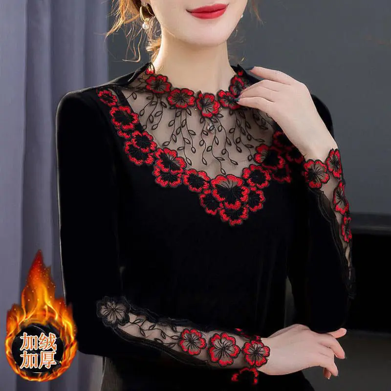 Blouse Women 2020 New Edge Around the Neck Fall Women Clothing Mesh Long Mouwen Blusas Ropa De Mujer
Blouse Women 2020 New Edge Around the Neck Fall Women Clothing Mesh Long Mouwen Blusas Ropa De Mujer