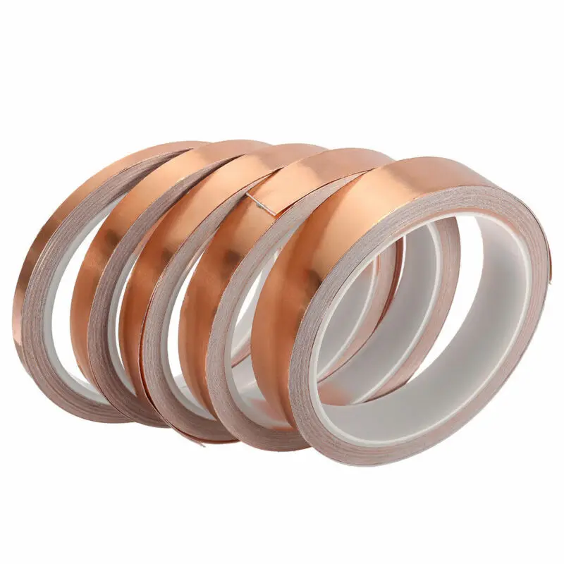 10m/roll 6/10/12/15/20mm single-lead copper foil tape for repairing copper traces on printed circuit boards of electronic compo
10m/roll 6/10/12/15/20mm single-lead copper foil tape for repairing copper traces on printed circuit boards of electronic compo