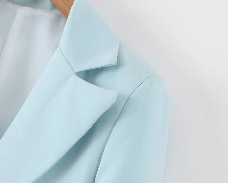 2021 spring new women's European and American turn collar long-sleeved solid-color double-button design casual suit jacket women
2021 spring new women's European and American turn collar long-sleeved solid-color double-button design casual suit jacket women